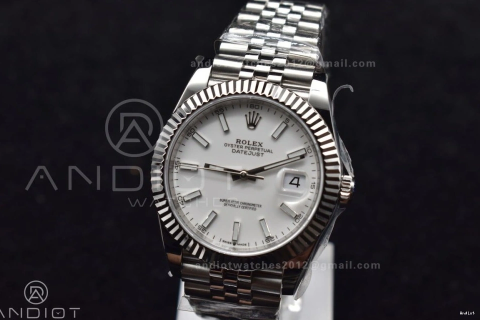 on Edition 1:1 Bracelet Dial 41 DIWF White DateJust Steel Stick Best SA3235 Jubilee 904L 126334 0524